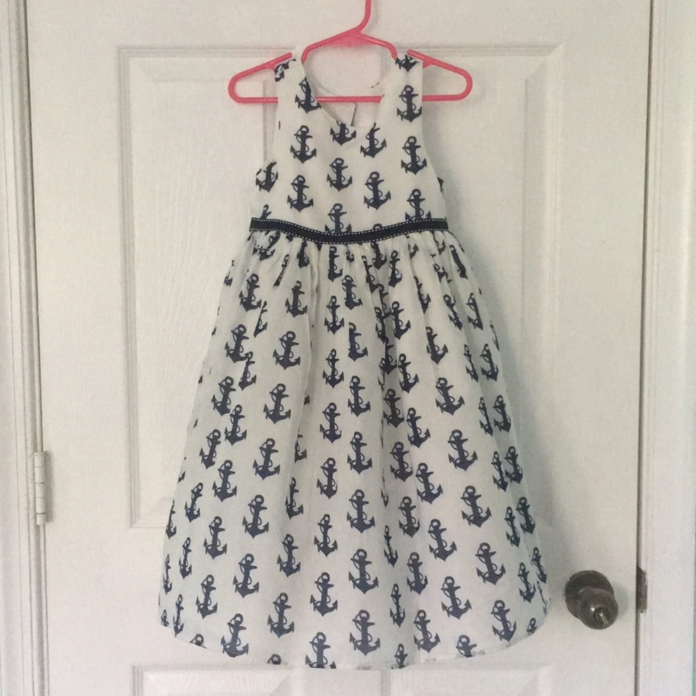 100% Cotton Anchor dress nautical cruise